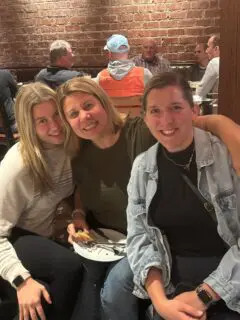 Surprise! Parent’s Weekend at Iowa and Kiara flew in to surprise Grace! Prepping for the tailgate !!